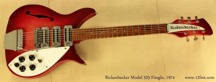 Rickenbacker 325 Fireglo 1974full front