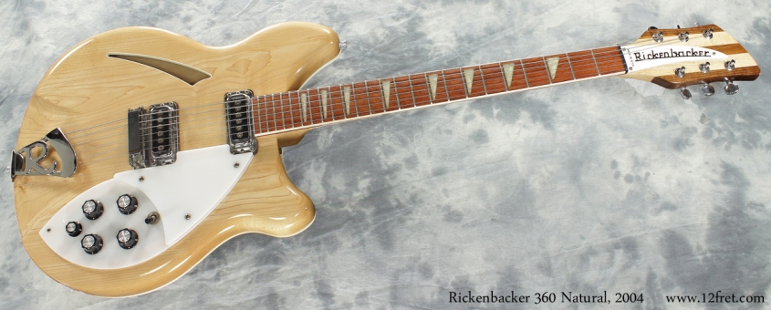 Rickenbacker 360 Natural 2004 full front view