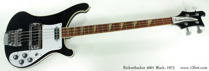 Rickenbacker 4001 Bass Jetglo 1973 full front view