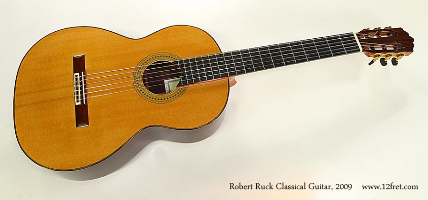 Robert Ruck Classical Guitar, 2009 Full Front View