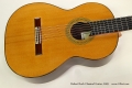 Robert Ruck Classical Guitar, 2009 Top View