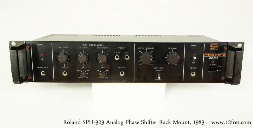 Roland SPH-323 Analog Phase Shifter Rack Mount, 1983   Top Front View