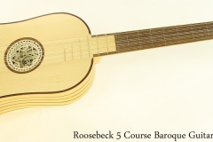 Roosebeck 5 Course Baroque Guitar, Lacewood Full Front View