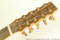 Roosebeck 5 Course Baroque Guitar, Lacewood Head Front View