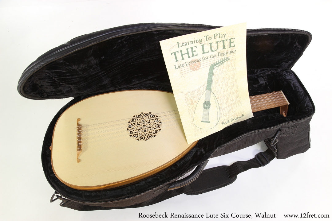 Roosebeck Renaissance Lute Six Course, Walnut  Lute in Soft Case