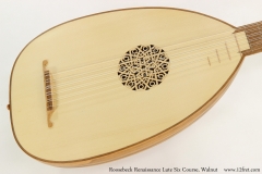 Roosebeck Renaissance Lute Six Course, Walnut  Top View