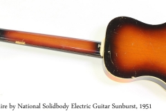 Royal Aire by National Solidbody Electric Guitar Sunburst, 1951 Full Rear View