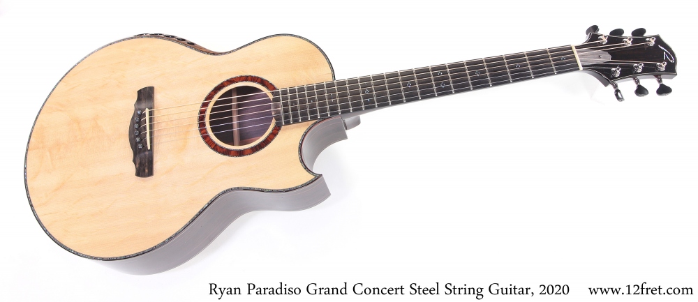 Ryan Paradiso Grand Concert Steel String Guitar, 2020 Full Front View