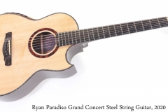 Ryan Paradiso Grand Concert Steel String Guitar, 2020 Full Front View