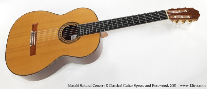 Masaki Sakurai Concert-R Classical Guitar Spruce and Rosewood, 2001 Full Front View