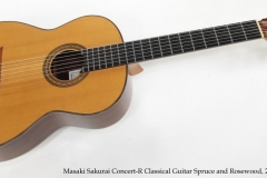 Masaki Sakurai Concert-R Classical Guitar Spruce and Rosewood, 2001 Full Front View