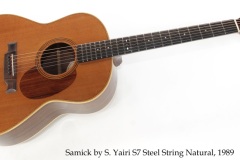 Samick by S. Yairi S7 Steel String Natural, 1989 Full Front View