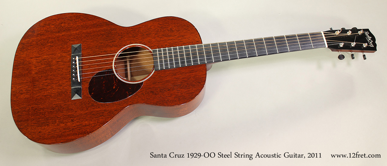 Santa Cruz 1929-00 Steel String Acoustic Guitar, 2011 Full Front View