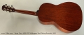 Santa Cruz 1929 OO Mahogany Steel String Acoustic, 2011 Full Rear View