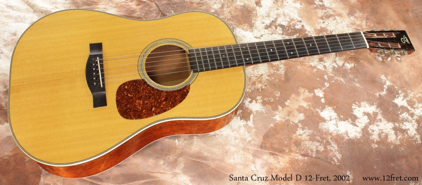 Santa Cruz Model D 12 Fret 2002 full front view