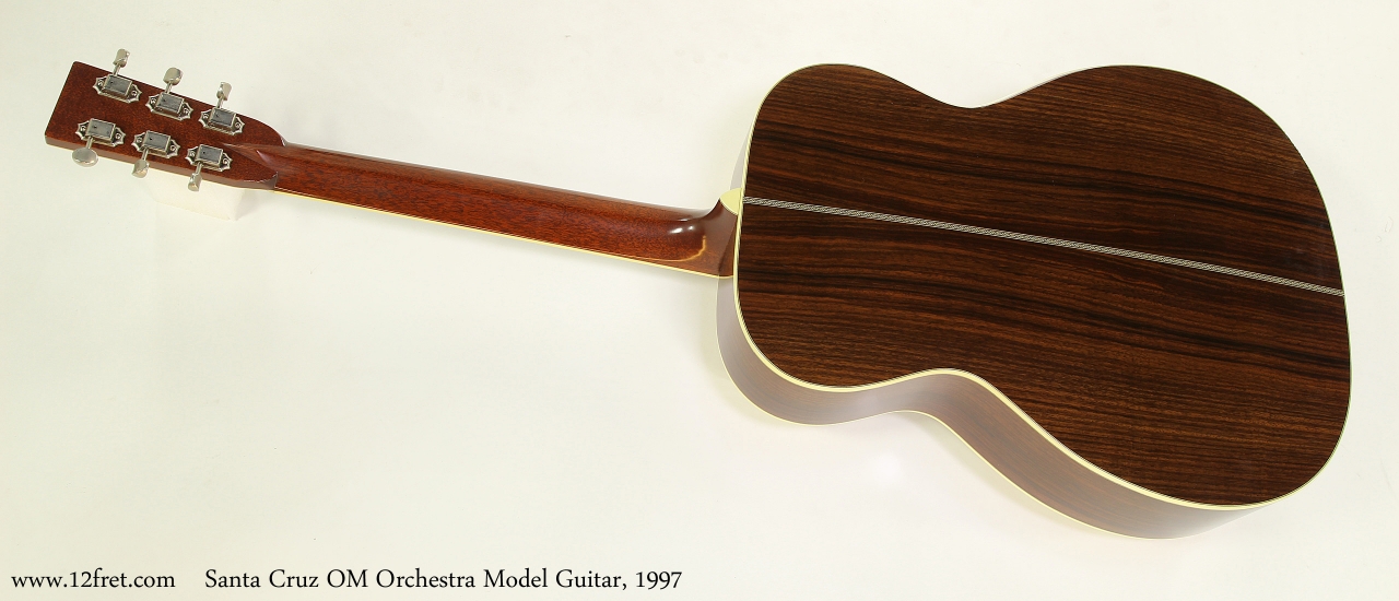 Santa Cruz OM Orchestra Model Guitar, 1997  Full Rear View