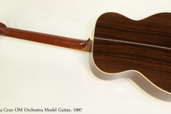 Santa Cruz OM Orchestra Model Guitar, 1997  Full Rear View