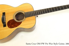 Santa Cruz OM-PW Pre War Style Guitar, 2004   Full Front View