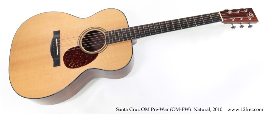 Santa Cruz OM Pre-War (OM-PW)  Natural, 2010 Full Front View