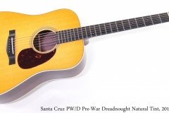 Santa Cruz PW/D Pre-War Dreadnought Natural Tint, 2017 Full Front View