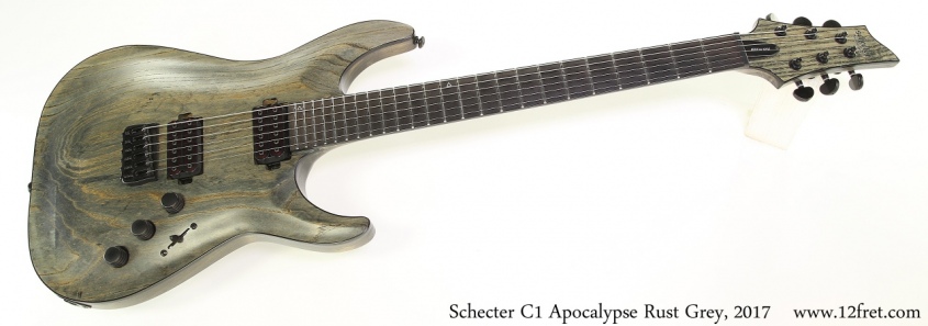 Schecter C1 Apocalypse Rust Grey, 2017 Full Front View