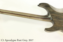 Schecter C1 Apocalypse Rust Grey, 2017 Full Rear View