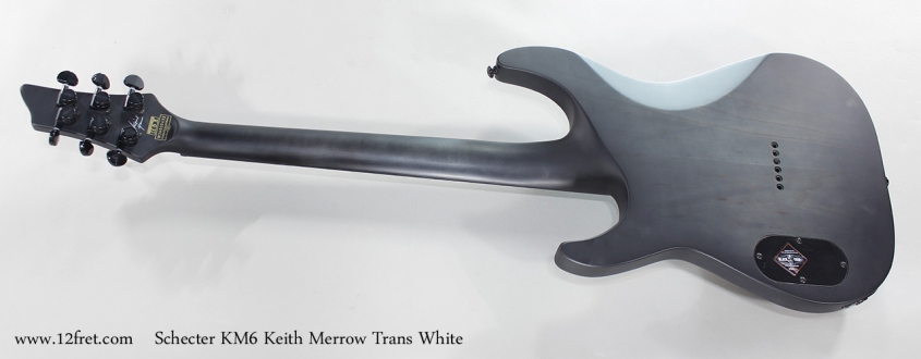 Schecter KM6 Keith Merrow Trans White Full Rear View