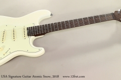 Schecter Nick Johnston USA Signature Guitar Atomic Snow, 2018 Full Front View