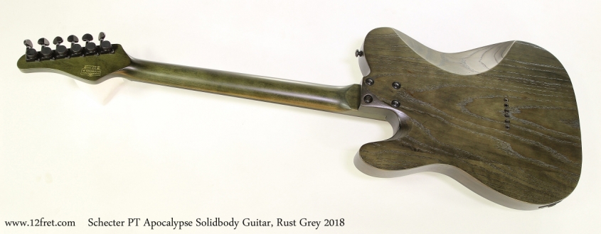 Schecter PT Apocalypse Solidbody Guitar, Rust Grey 2018 Full Rear View