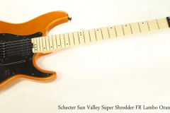 Schecter Sun Valley Super Shredder FR Lambo Orange, 2018  Full Front View