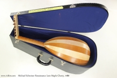 Michael Schreiner Renaissance Lute Maple Cherry, 1980    Full Rear Side View