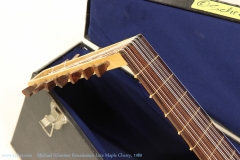 Michael Schreiner Renaissance Lute Maple Cherry, 1980    Head Side View