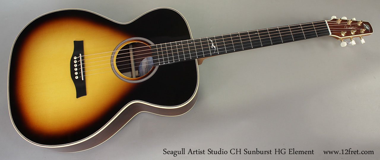 Seagull Artist Studio CH Sunburst HG Element Full Front View