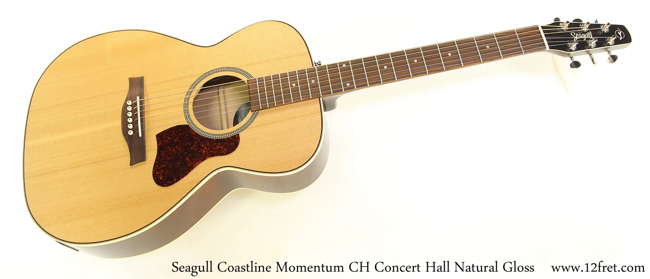 Seagull Coastline Momentum CH Concert Hall Natural Gloss Full Front View