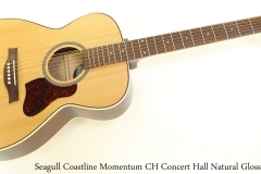 Seagull Coastline Momentum CH Concert Hall Natural Gloss Full Front View