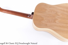 Seagull S6 Classic EQ Dreadnought Natural Full Rear View