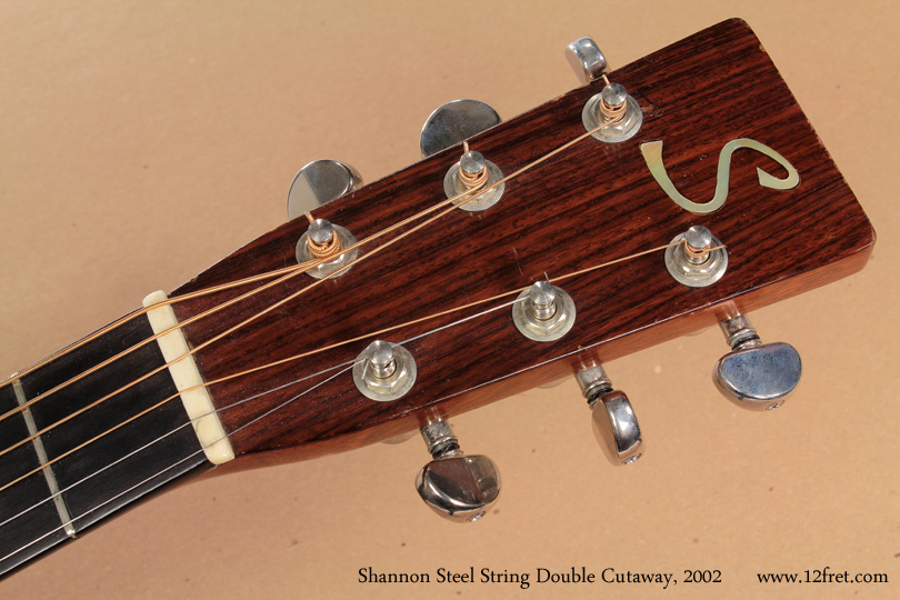 Shannon Double Cutaway Acoustic 2002 head front
