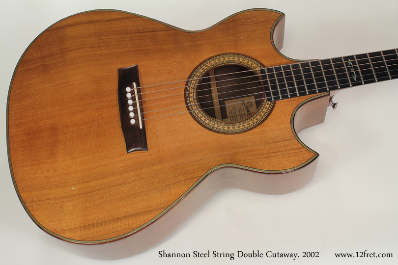 Shannon Double Cutaway Acoustic 2002 top