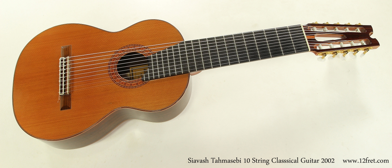 Siavash Tahmasebi 10 String Classsical Guitar 2002  Full Front View