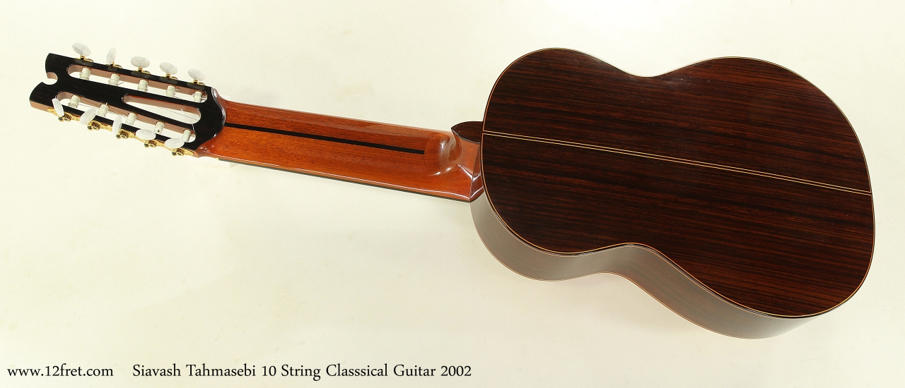 Siavash Tahmasebi 10 String Classsical Guitar 2002  Full Rear View