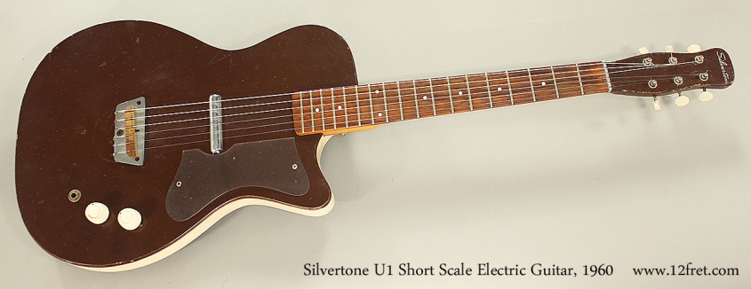 Silvertone U1 Short Scale Electric Guitar, 1960 Full Front View