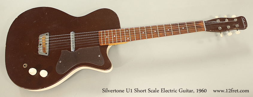 Silvertone U1 Short Scale Electric Guitar 1960 Full Front View