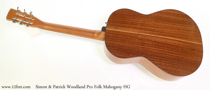 Simon & Patrick Woodland Pro Folk Mahogany HG Full Rear View