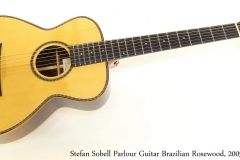 Stefan Sobell Parlour Guitar Brazilian Rosewood, 2005 Full Front View