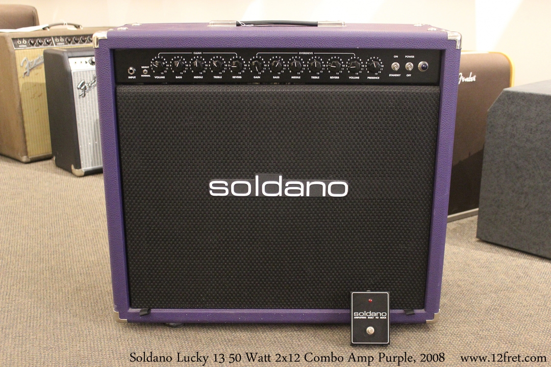 Soldano Lucky 13 50 Watt 2x12 Combo Purple, 2008 | www.12fret.com