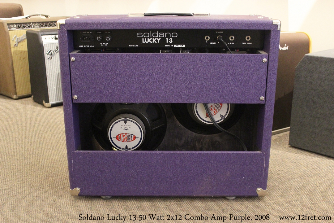 Soldano Lucky 13 50 Watt 2x12 Combo Purple, 2008 | www.12fret.com