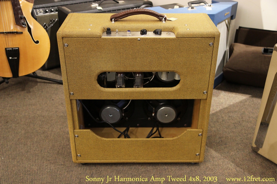 Sonny Jr Harmonica Amp Tweed 4x8, 2003 Full Rear View