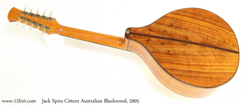 Jack Spira Cittern Australian Blackwood, 2005 Full Rear View