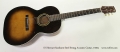 S S Stewart Sunburst Steel String Acoustic Guitar, 1930s Full Front View