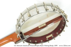 S.S. Stewart American Princess Open Back 5-String Banjo, 1899 Back View